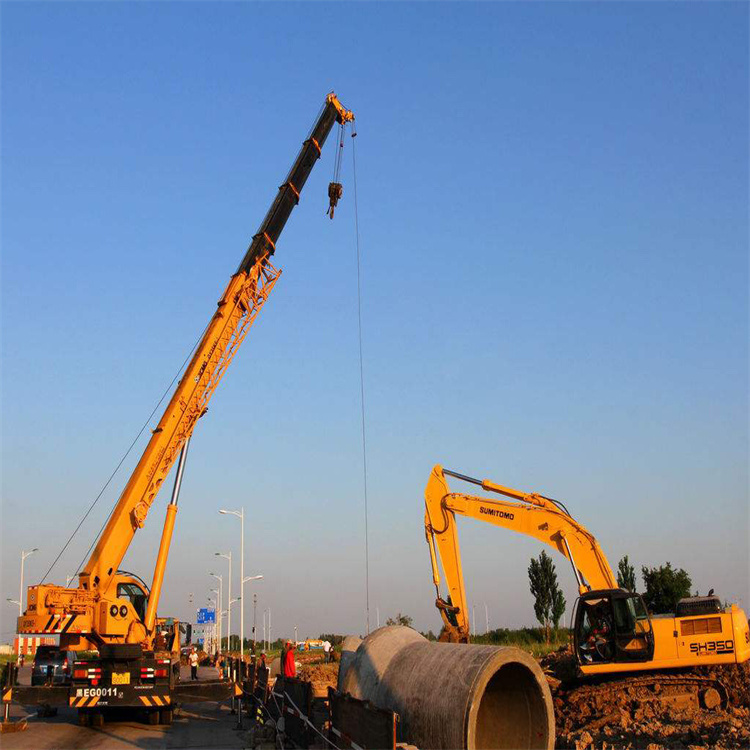 龙安挖机用吊车怎么吊